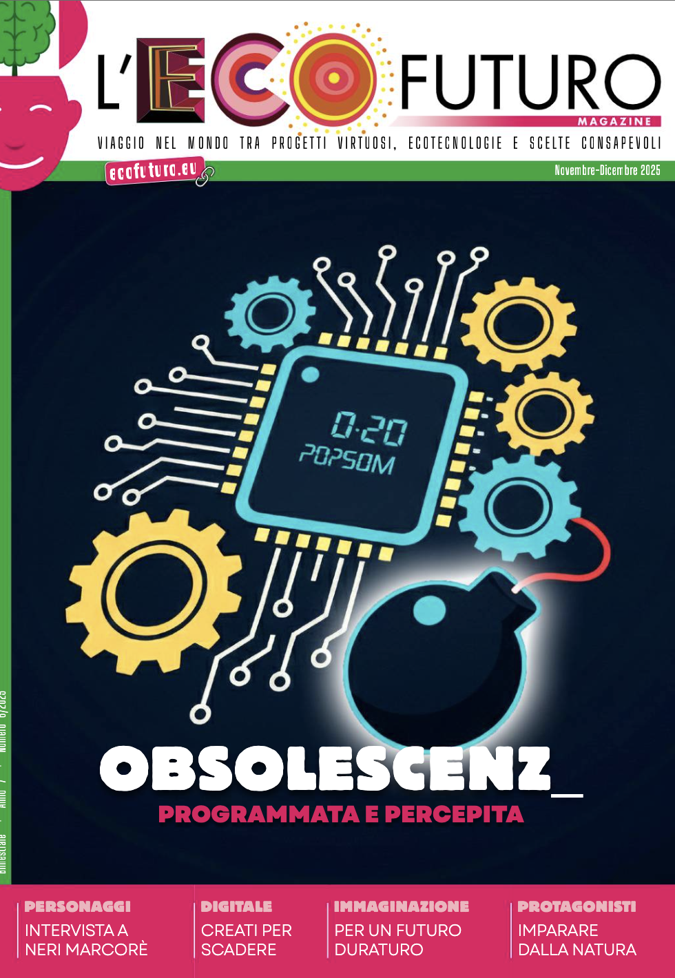 Ecco il nuovo Ecofuturo, con la pagina Musica & Ambiente di Giordano Sangiorgi