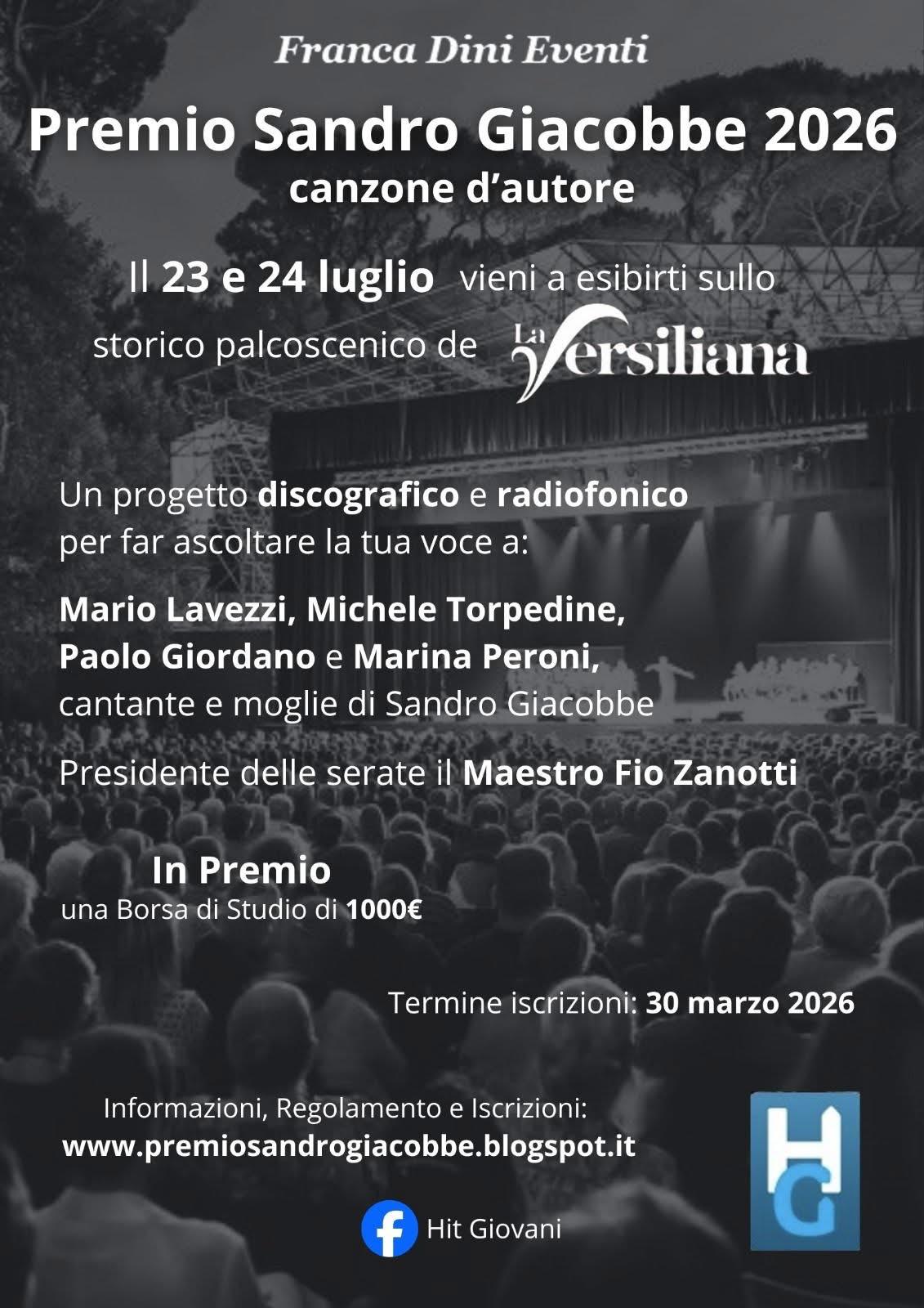 Iscriviti al Premio Sandro Giacobbe, chi vince suona al MEI 2026