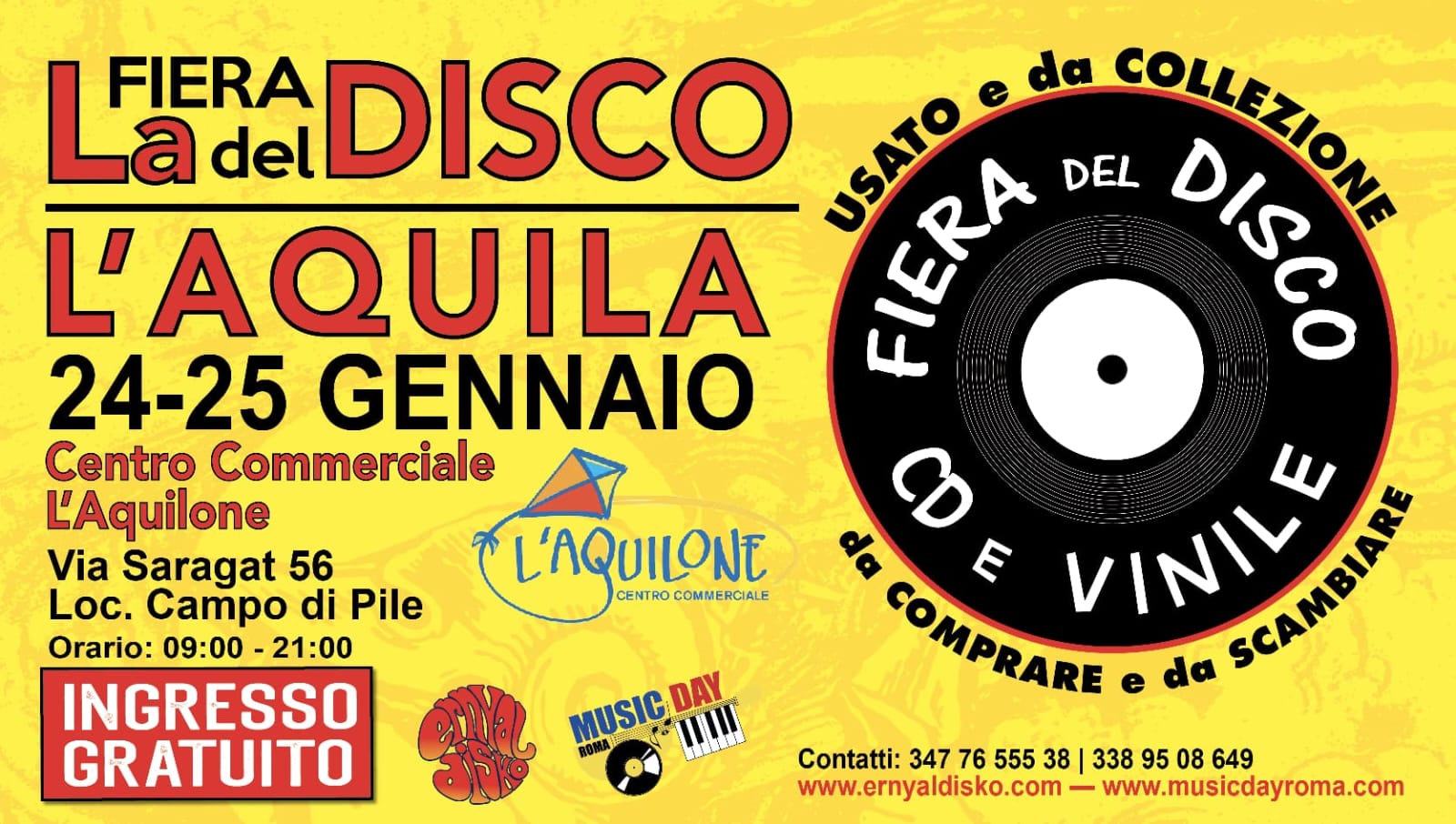 Ecco la quinta Fiera del Disco a L’Aquila