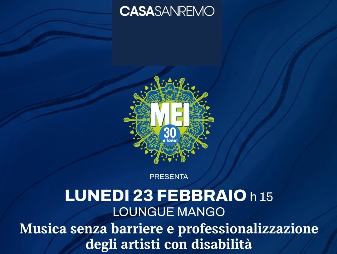 Sanremo 2026, si apre la settimana del Festival a Casa Sanremo con Pythika e il Ministro Alessandra Locatelli, a cura del MEI – Lunedi 23 Febbraio alle ore 15.