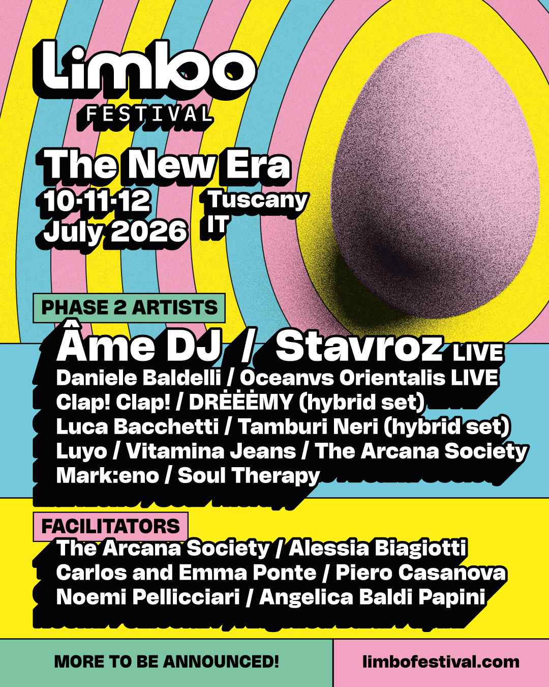 LIMBO FESTIVAL – si arricchisce il programma 2026, annunciati nuovi artisti