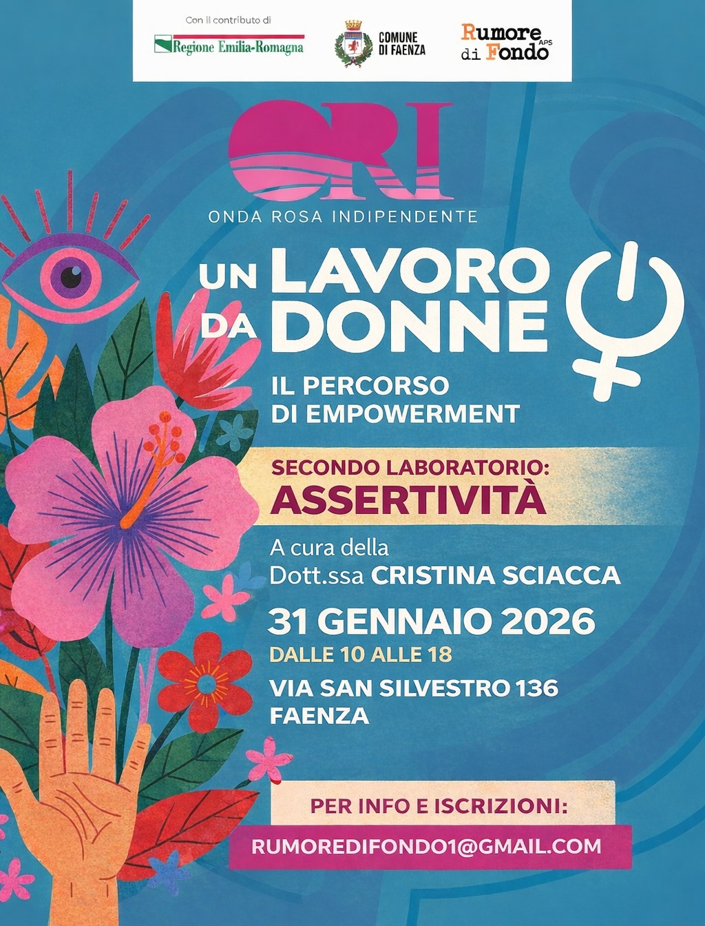 Un Lavoro da Donne: prosegue il percorso di Empowerment con il laboratorio sull’Assertività il 31 Gennaio 2026