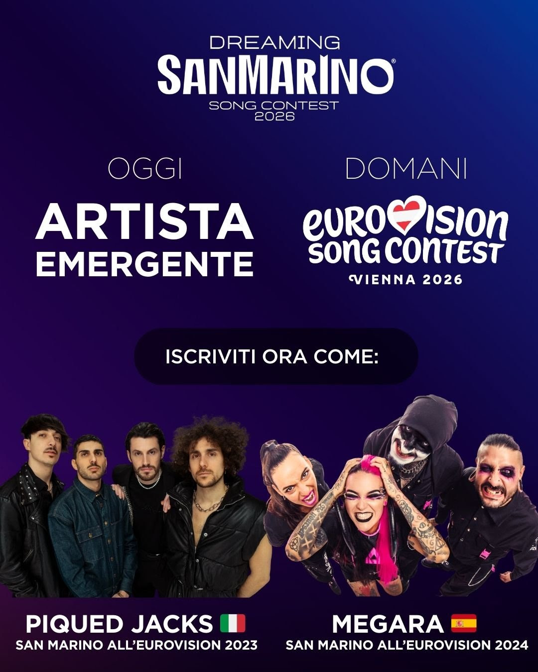 DREAMING SAN MARINO SONG CONTEST: oltre 800 iscritti da 40 Paesi del mondo. Al via ultima fase di casting dal 27 al 31 gennaio. Iscrizioni fino al 20 gennaio