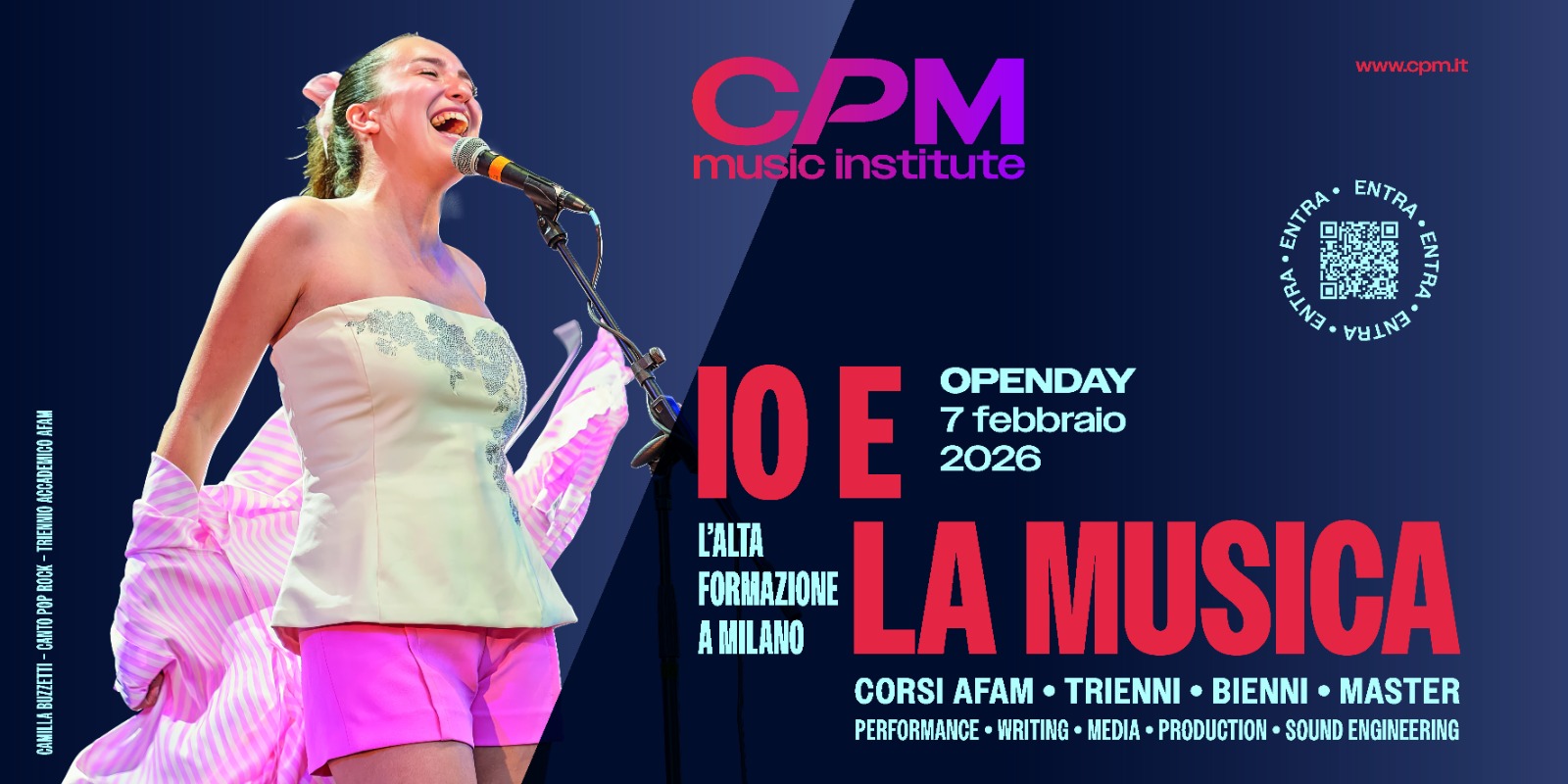 CPM Music Institute: sabato 7 febbraio il primo Open Day del 2026