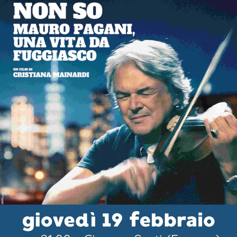 “Andando dove non so” locandina del docufilm su Mauro Pagani