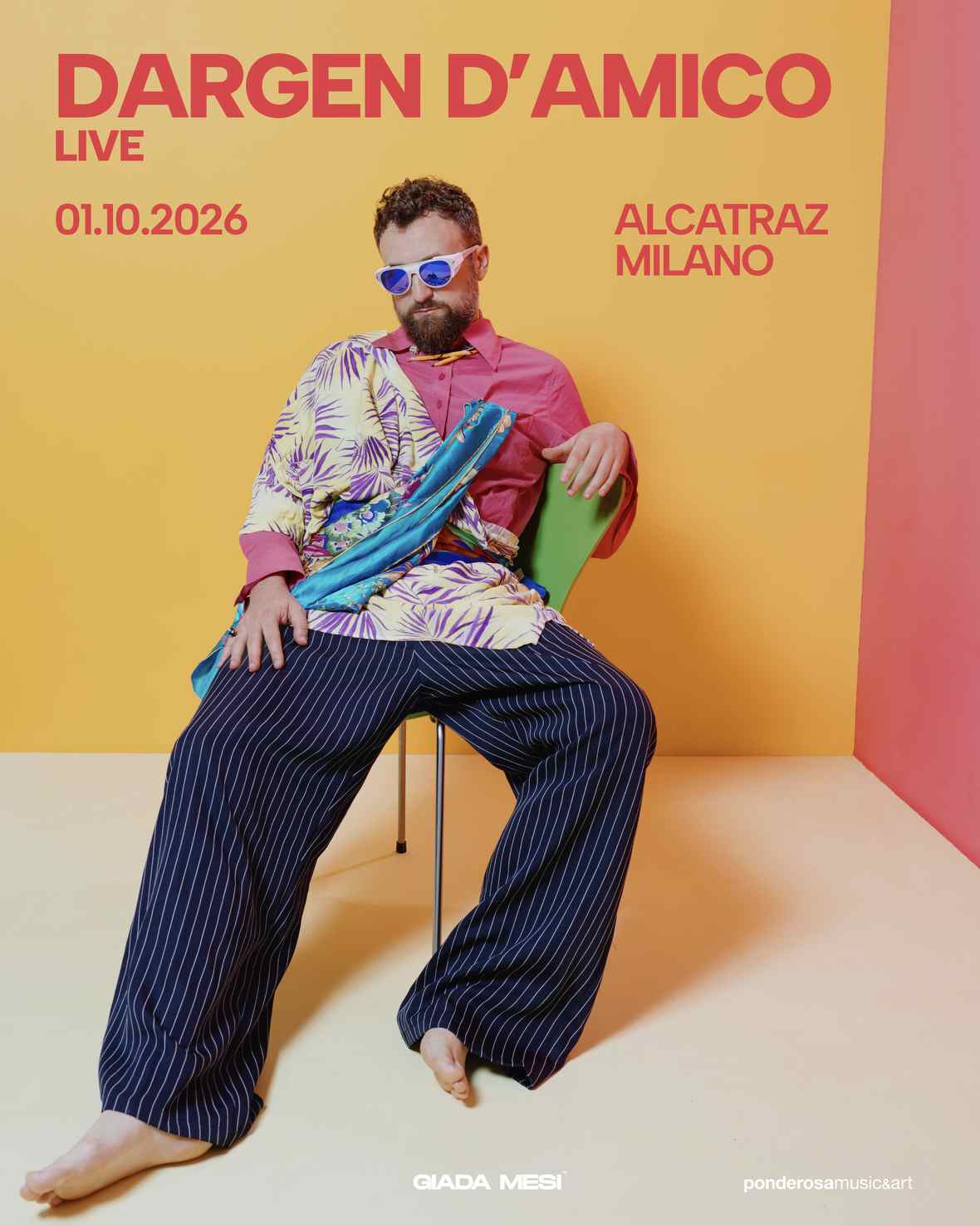 DARGEN D’AMICO – 1 OTTOBRE – MILANO – ALCATRAZ