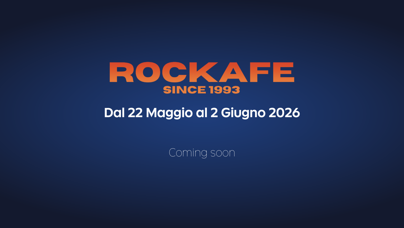 ROCKaFE 2026 – Dal 22 maggio al 2 giugno 2026