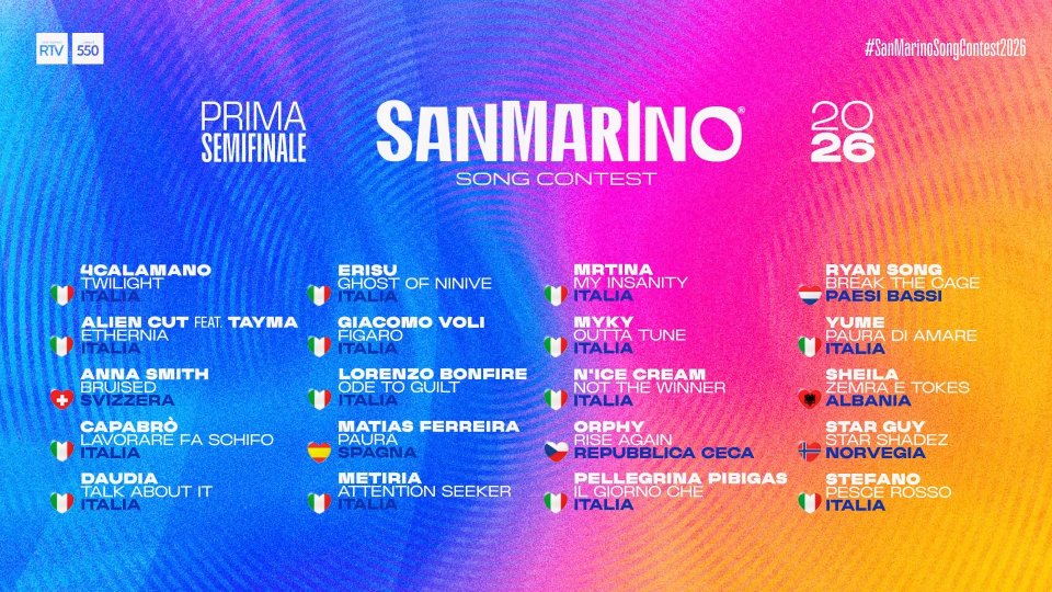 San Marino Song Contest, al via le semifinali