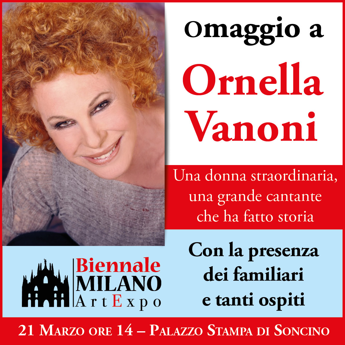 Omaggio a Ornella Vanoni alla Biennale Milano a cura di Salvo Nugnes