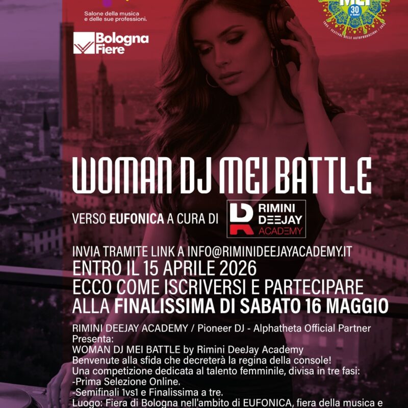 Locandina Woman Dj MEI BAttle