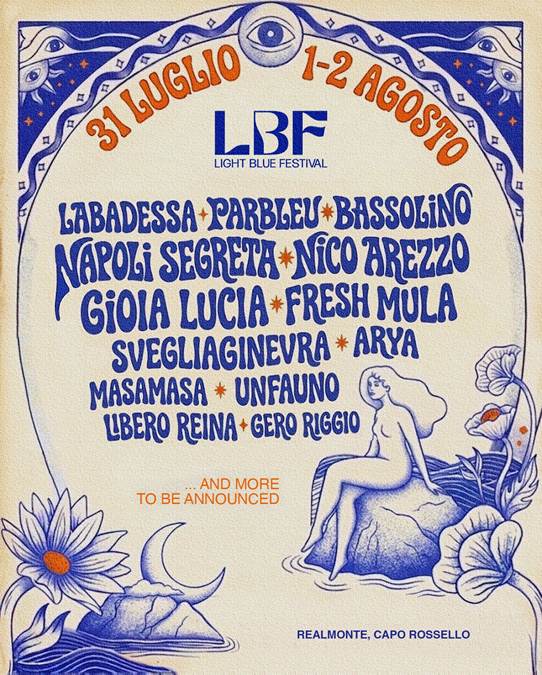 LIGHT BLUE FESTIVAL, i primi nomi della V edizione affacciata sul mare di AGRIGENTO – 31 luglio/1 e 2 agosto 2026