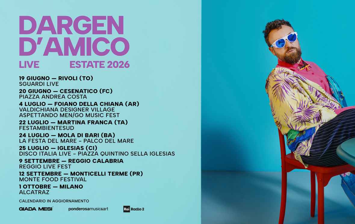 Dargen D’Amico torna in tour dopo la partecipazione al Festival di Sanremo e l’annuncio del nuovo album