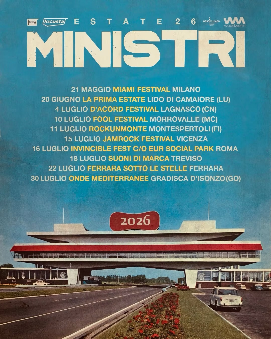 I MINISTRI annunciano il loro tour per l’estate 2026!