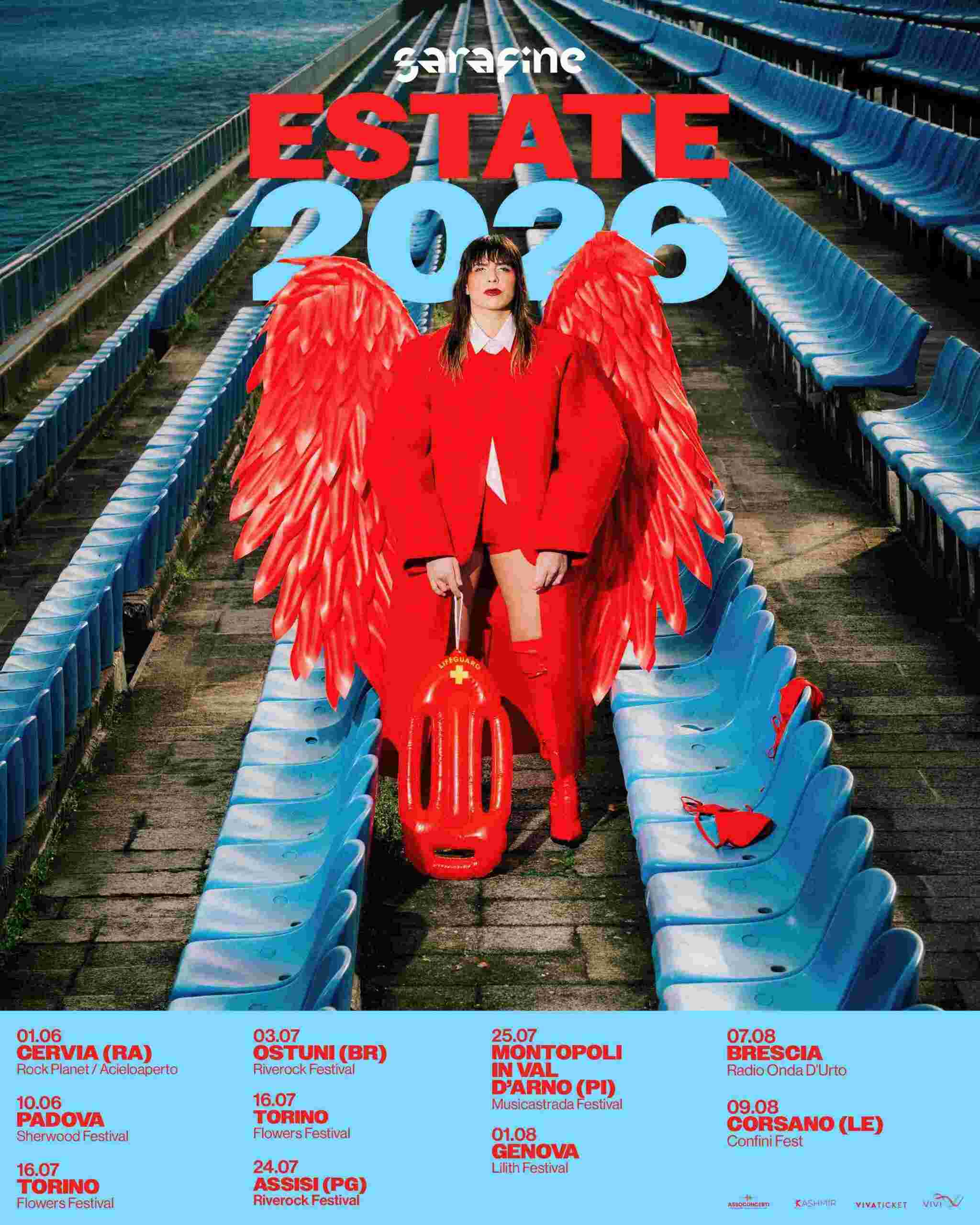  SARAFINE ARRIVANO I LIVE ESTIVI dopo i SOLD OUT di MILANO e ROMA