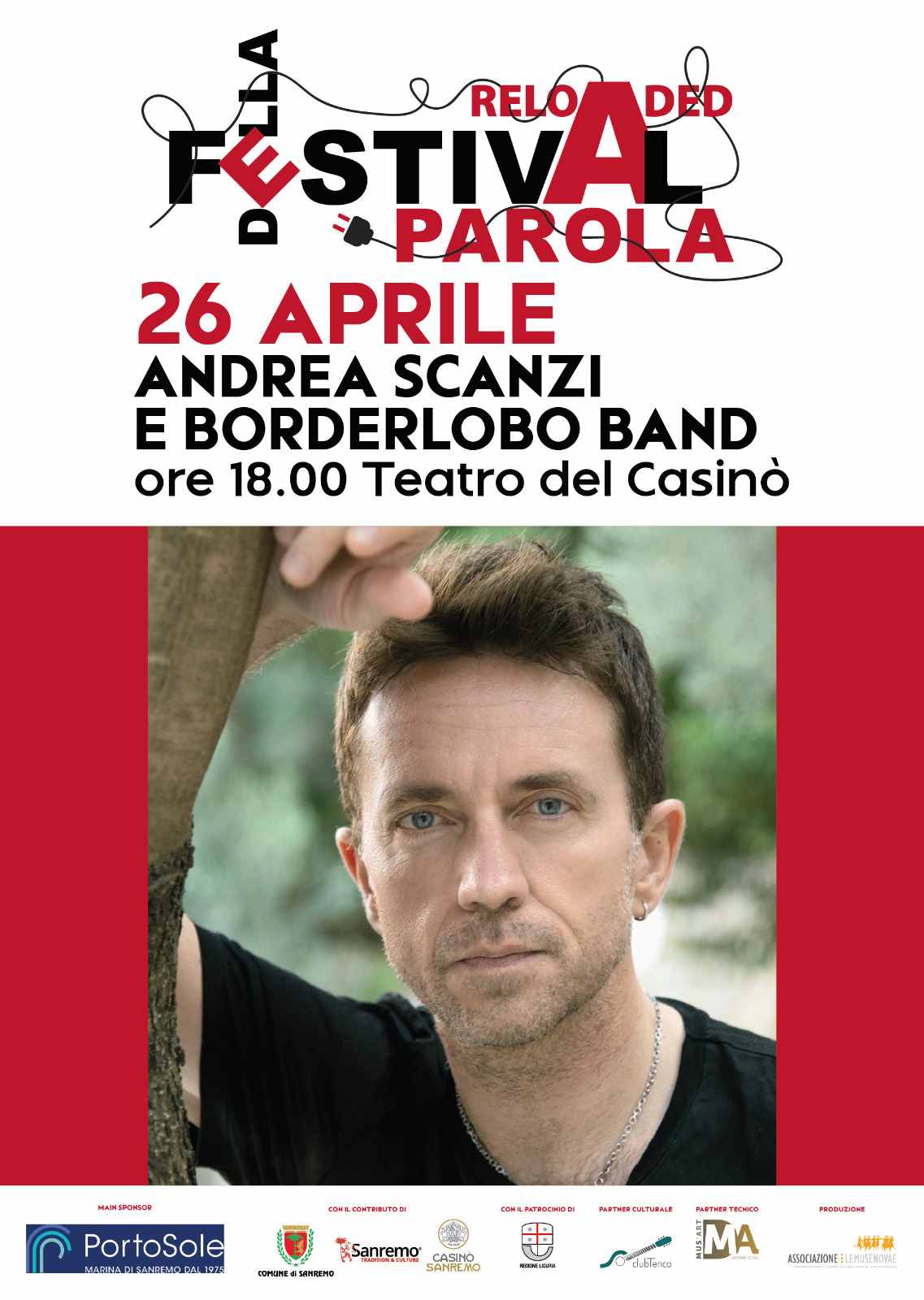 Domenica 26 aprile al Teatro del Casinò di Sanremo (Imperia) CLUB TENCO e PREMIO BINDI presentano lo spettacolo CANZONI PER LA PACE, un viaggio nella musica con Andrea Scanzi e i Borderlobo. 