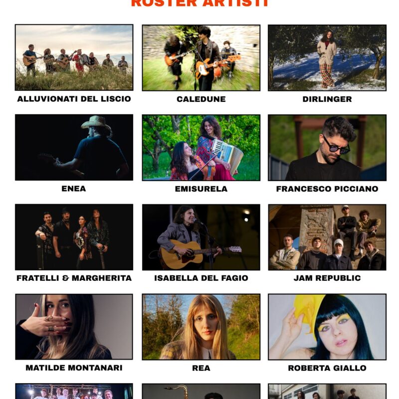 Roster artisti Materiali Musicali booking musica indipendente italiana