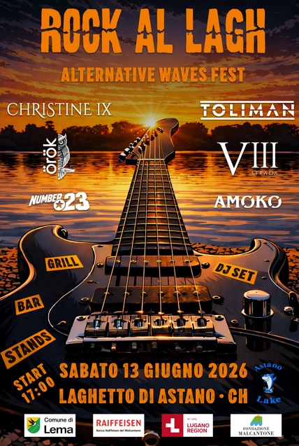 VENTO: ROCK AL LAGH 3a edizione: Christine IX, Toliman e altri live