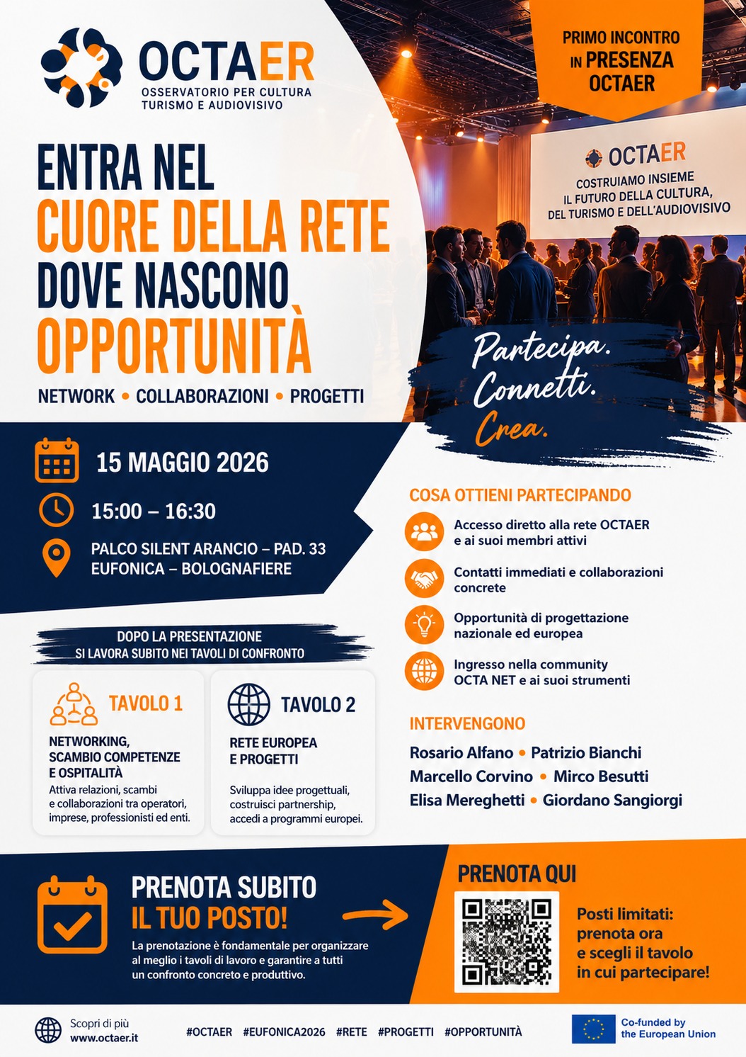 O.C.T.A.E.R a EUFONICA: Osservatorio per lo Spettacolo dal vivo e l’audiovisivo