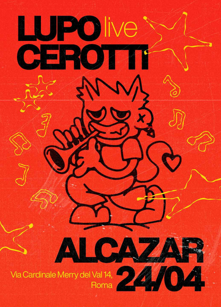  LUPO in concerto il 24 aprile all’ALCAZAR di Roma per presentare CEROTTI, l’album d’esordio pubblicato a febbraio per SINS Records.