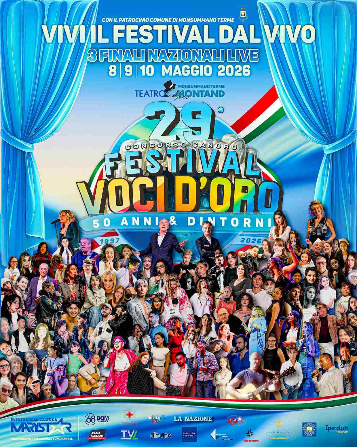 Torna Il Festival Nazionale Voci d’Oro “50 Anni & dintorni” che taglia il traguardo della ventinovesima edizione!