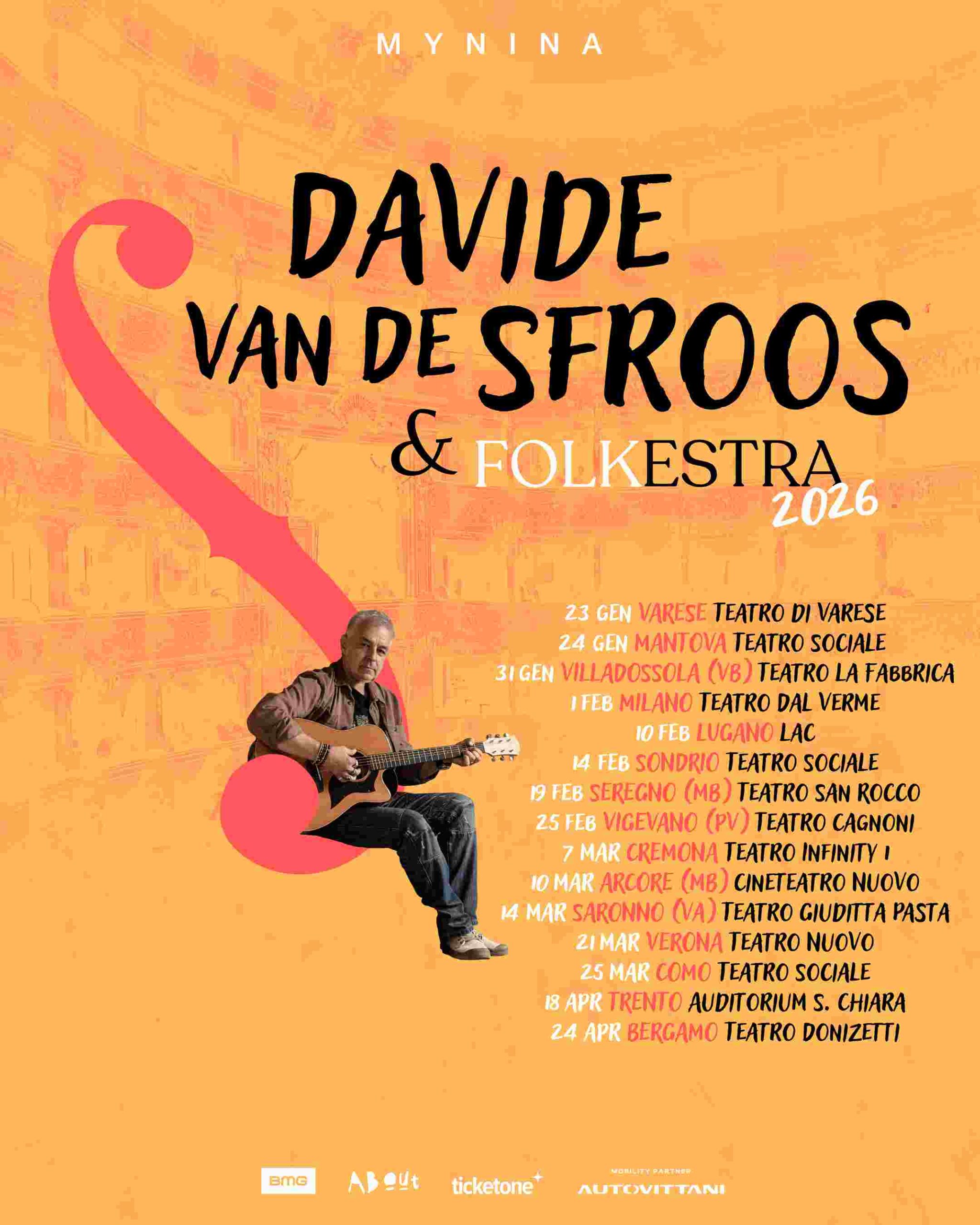 DAVIDE VAN DE SFROOS: il calendario estivo del FOLKEDELIC TOUR si arricchisce di nuovi appuntamenti
