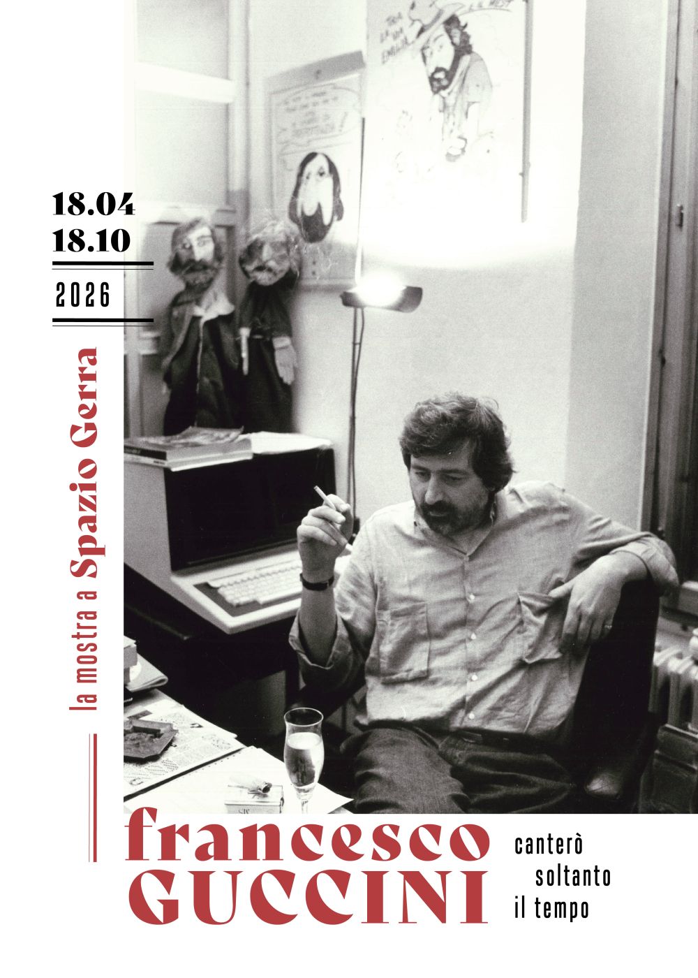 Prossimamente sarà disponibile “Francesco Guccini. Canterò soltanto il tempo”, il catalogo in edizione limitata dedicato all’omonima mostra allo Spazio Gerra di Reggio Emilia.