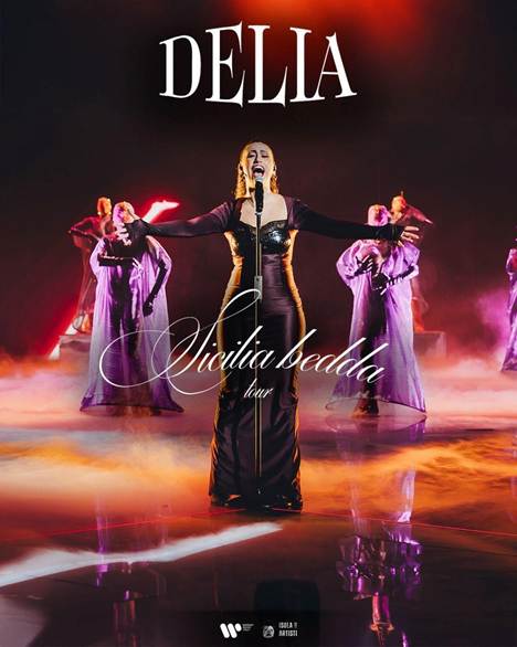 DELIA: continua a conquistare i teatri italiani con il suo “SICILIA BEDDA TOUR”
