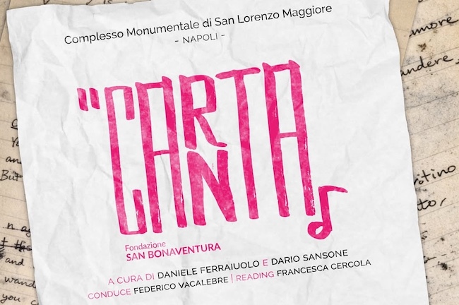 “CartaCanta”, a Napoli i segreti dei cantautori: i manoscritti originali di Eugenio Bennato, Luca “Zulù” Persico (99 Posse), Francesco Di Bella (24 Grana) e Dada’