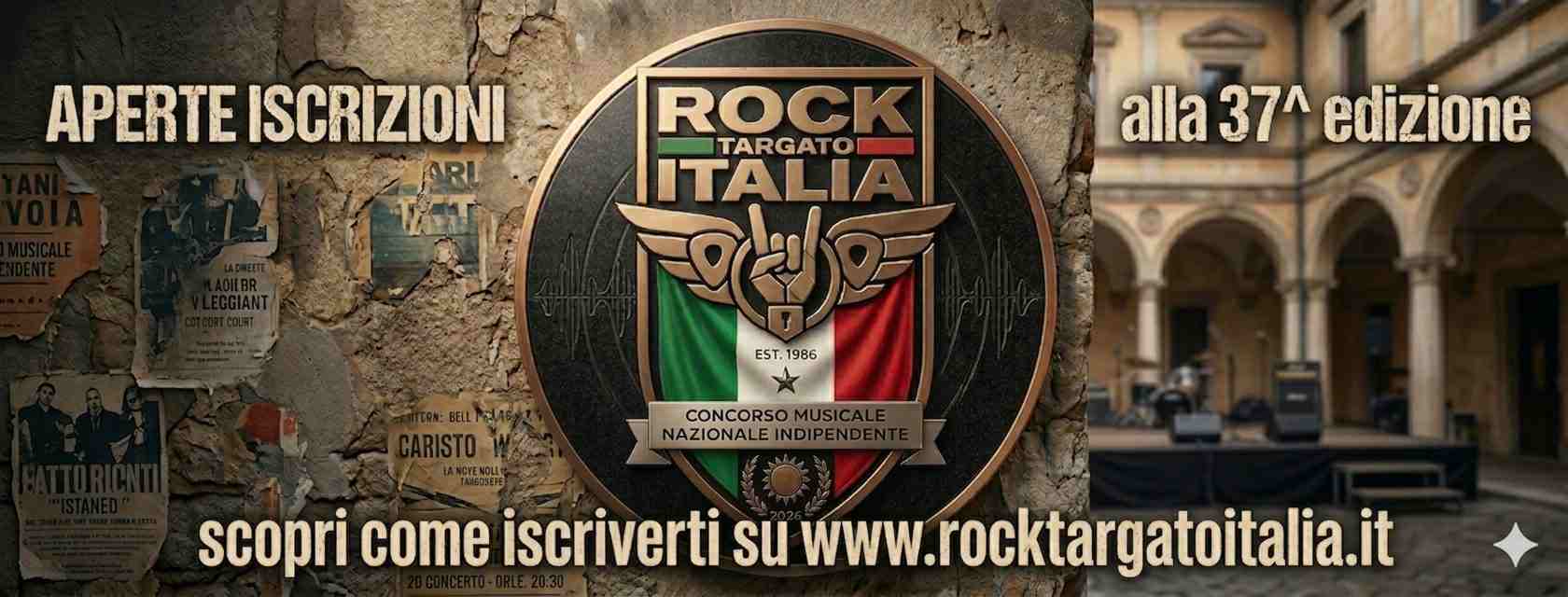 ROCK TARGATO ITALIA: al via le iscrizioni alla 37ª edizione