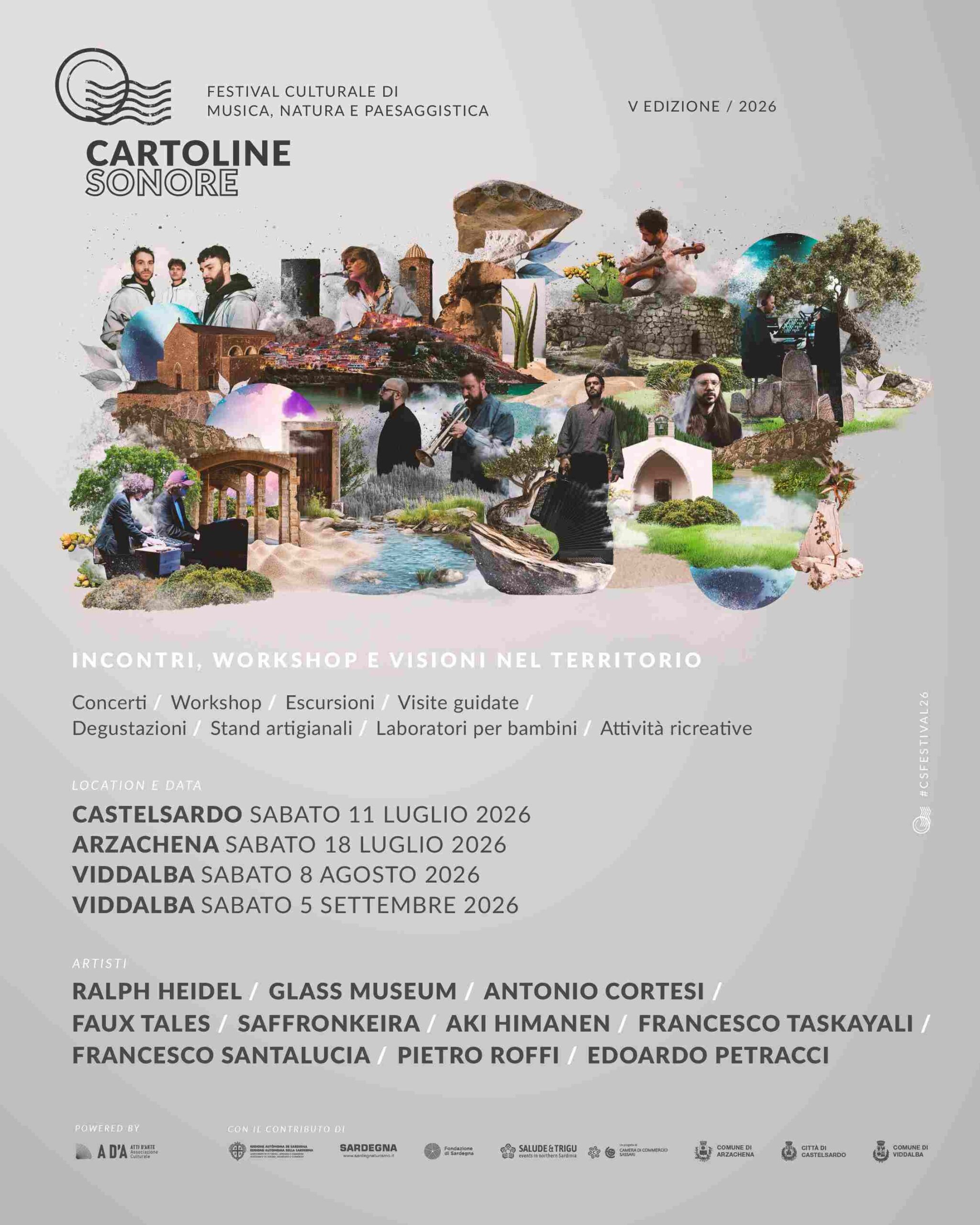 Al via Cartoline Sonore 2026: la grande musica contemporanea internazionale ridisegna i paesaggi del Nord Sardegna