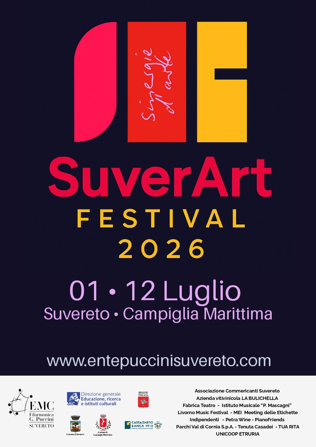 Tommy Mauri, Isabella del Fagio, Dirlinger e Matilde Montanari al SuverArt Festival 2026