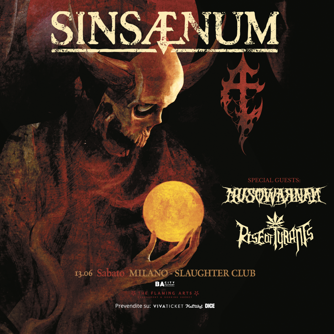 #NewMusicThursday – Sinsaenum allo Slaughter Club: unica data italiana per la superband del metal estremo