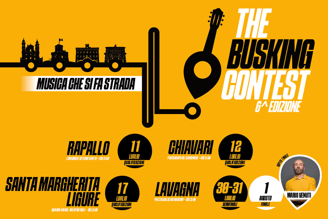 THE BUSKING CONTEST // RECORD DI ISCRITTI, ANNUNCIATI I 24 ARTISTI QUALIFICATI – MARIO VENUTI OSPITE DELLA FINALE