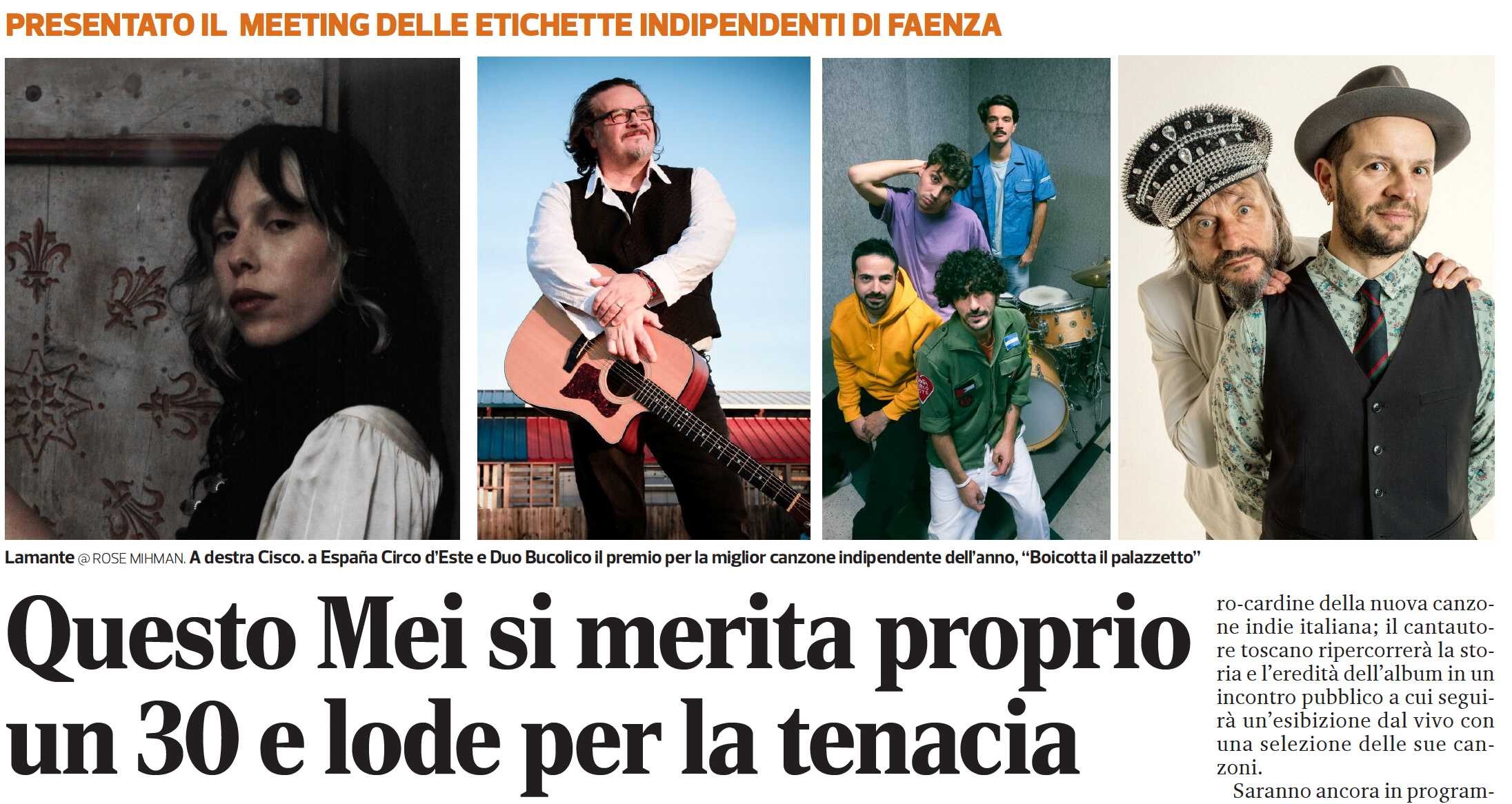 MEI 2026 EDIZIONE 30 E LODE! Articolo sul Corriere di Romagna