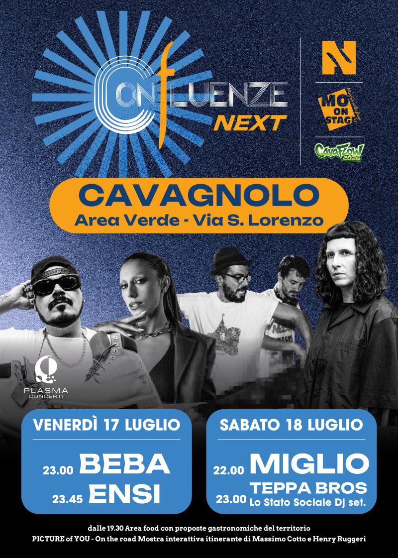 Venerdi e sabato 18 luglio MONFERRATO ON STAGE, la rassegna itinerante che unisce enogastronomia e musica, arriva a CAVAGNOLO (Torino).