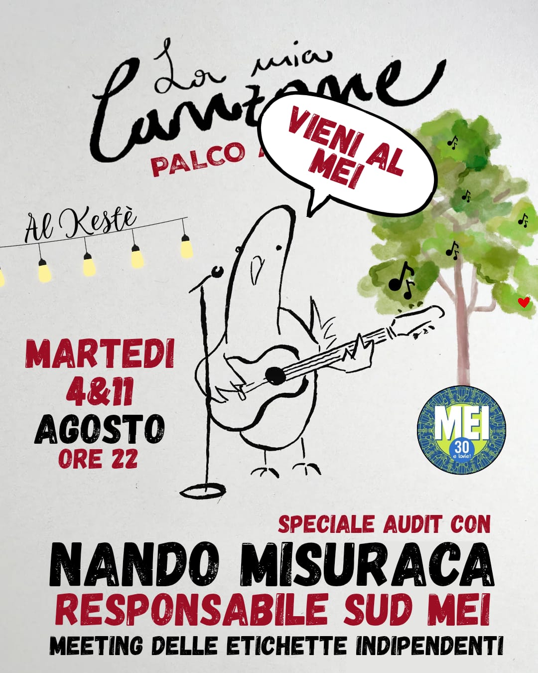Partono il 4 e 11 Agosto a Napoli le audizioni di “Un Palco per Pino”: gemellaggio con il MEI di Faenza
