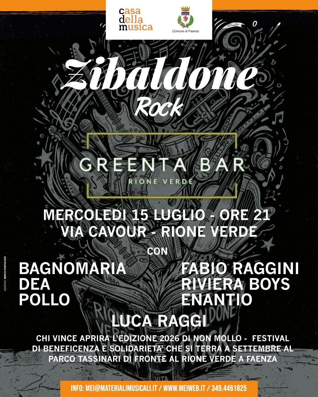 Mercoledì 15 luglio arriva lo speciale Zibaldone Rock, ecco il programma dentro E Zibaldo’ di Luglio al Rione Verde