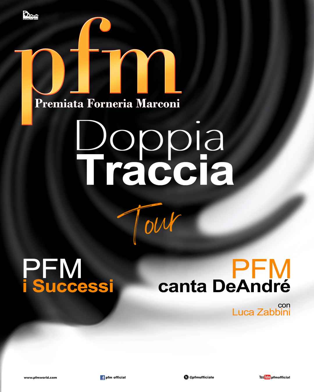 Il 26 settembre la PFM – PREMIATA FORNERIA MARCONI sarà in concerto in Piazza Duca di Camastra a Santo Stefano di Camastra (Messina) per una nuova tappa di “DOPPIA TRACCIA”